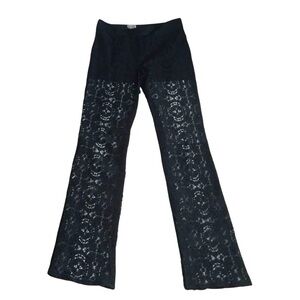 NICHOLAS Black Lace Trousers with Shorts